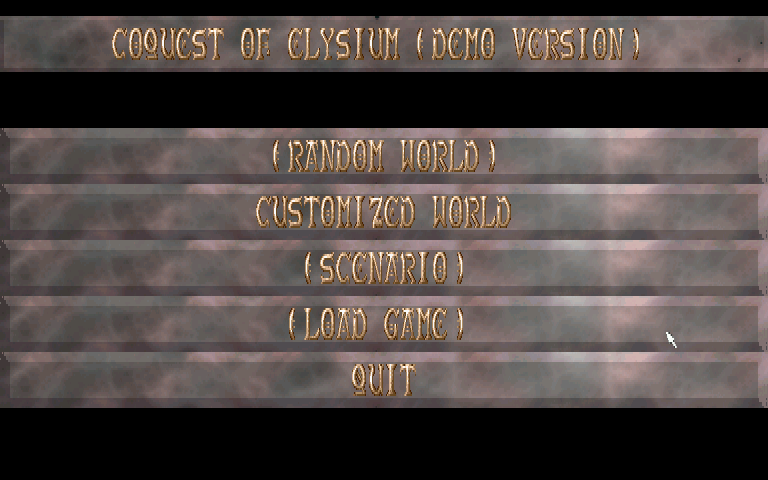 Conquest of Elysium atari screenshot